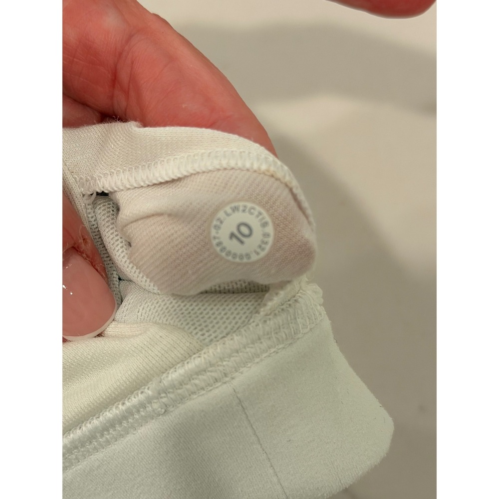 Lululemon Flow Y Bra White Size 10 Strappy Racerback Yoga - Picture 6 of 16